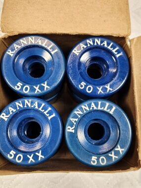 Vintage Rannalli 50XX Dance & Freestyle Roller Skate Wheels - Set of 8